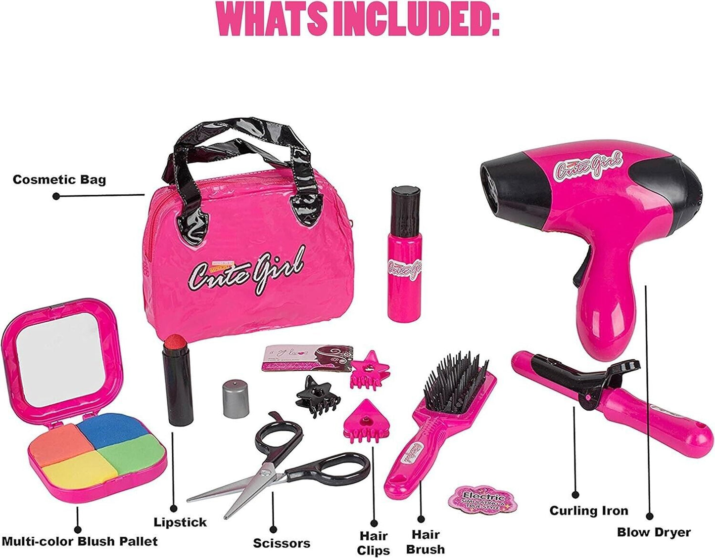 Toys for Girls Beauty Set Kids 3 4 5 6 7 8 9 Years Age Old Cool Gift Princess