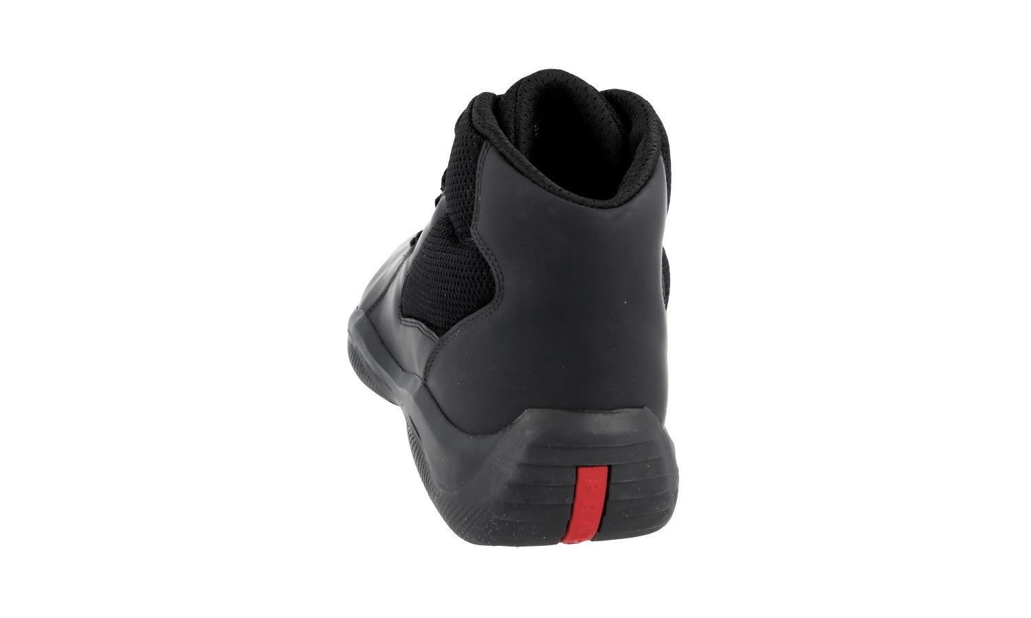 PRADA AMERICAS CUP HIGH-TOP SNEAKERS SHOES 4T2871 BLACK