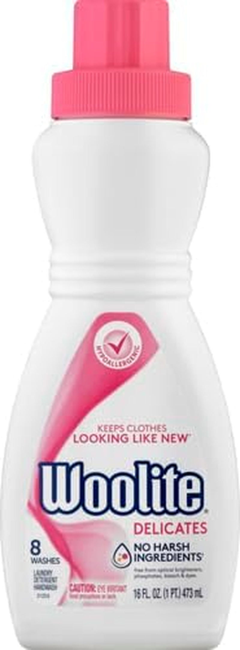 Delicates Hypoallergenic Liquid Laundry Detergent, 8 Loads, 16Oz, Hand & Machine