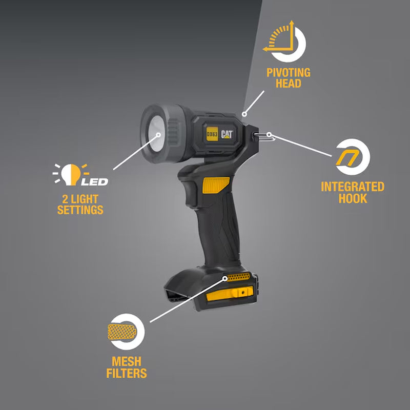 350 -Lumens LED Battery-Operated Rechargeable Portable Work Light