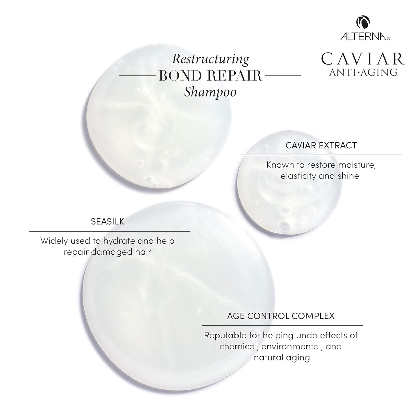 Caviar Anti-Aging Restructuring Bond Repair Shampoo/Conditoner Set, 8.5 Fl Oz (Pack of 2)