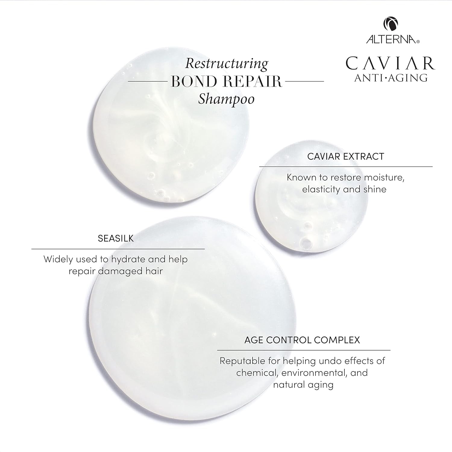Caviar Anti-Aging Restructuring Bond Repair Shampoo/Conditoner Set, 8.5 Fl Oz (Pack of 2)