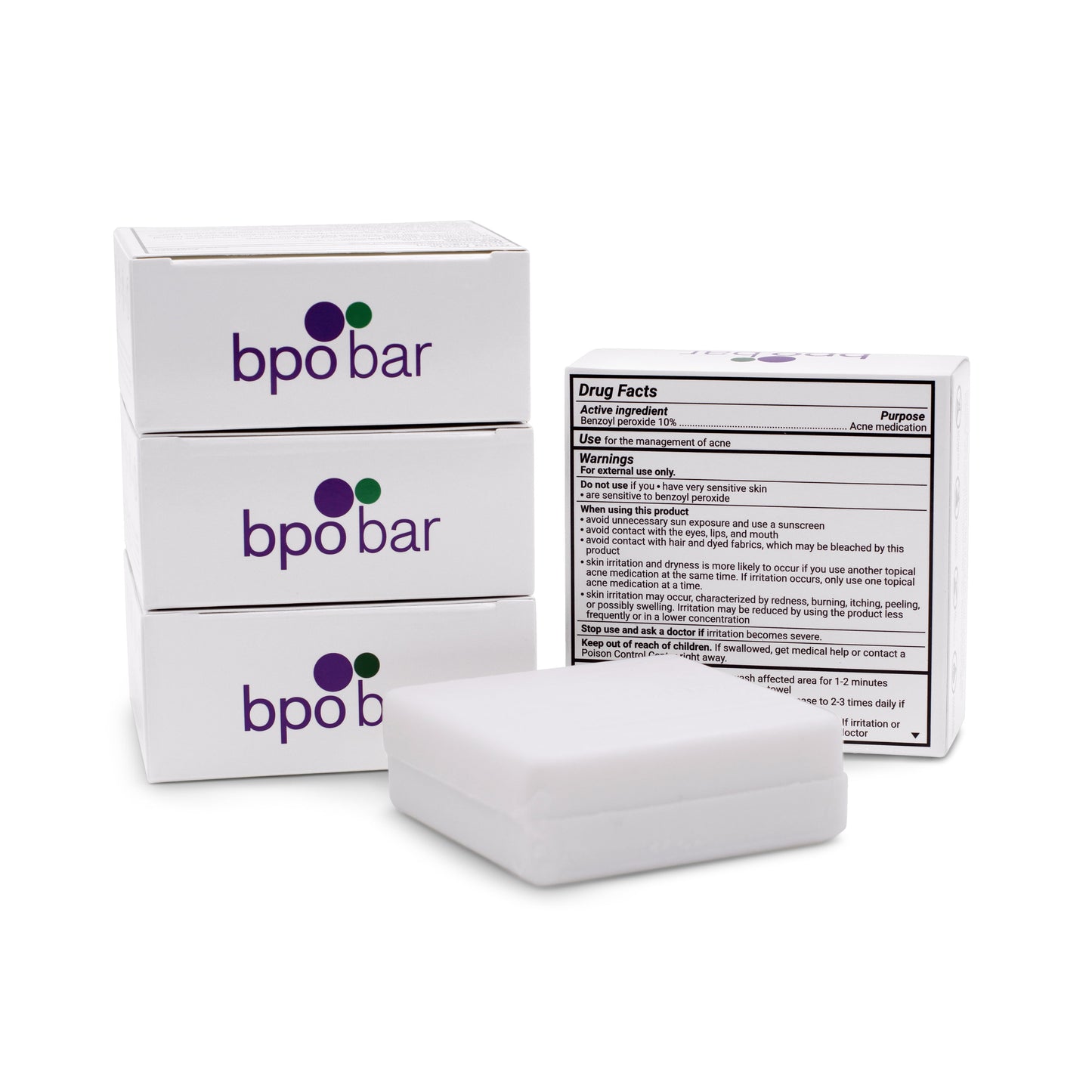 10% Benzoyl Peroxide Cleansing Bar (Non-Soap) - Unscented