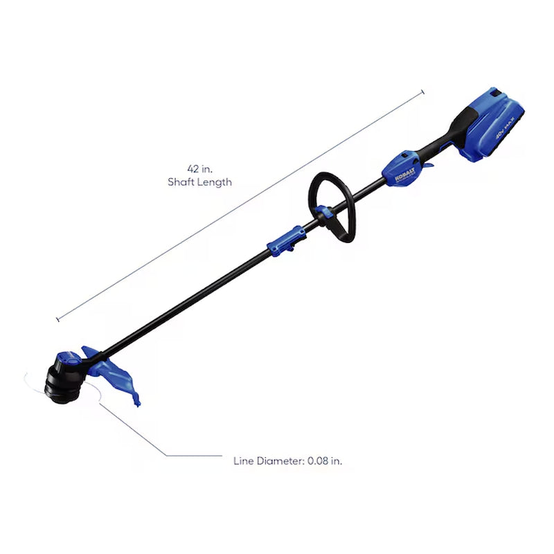 Gen4 40-Volt 15-In Straight Shaft Battery String Trimmer 4.0 Ah (Battery Included) (Charger Included)