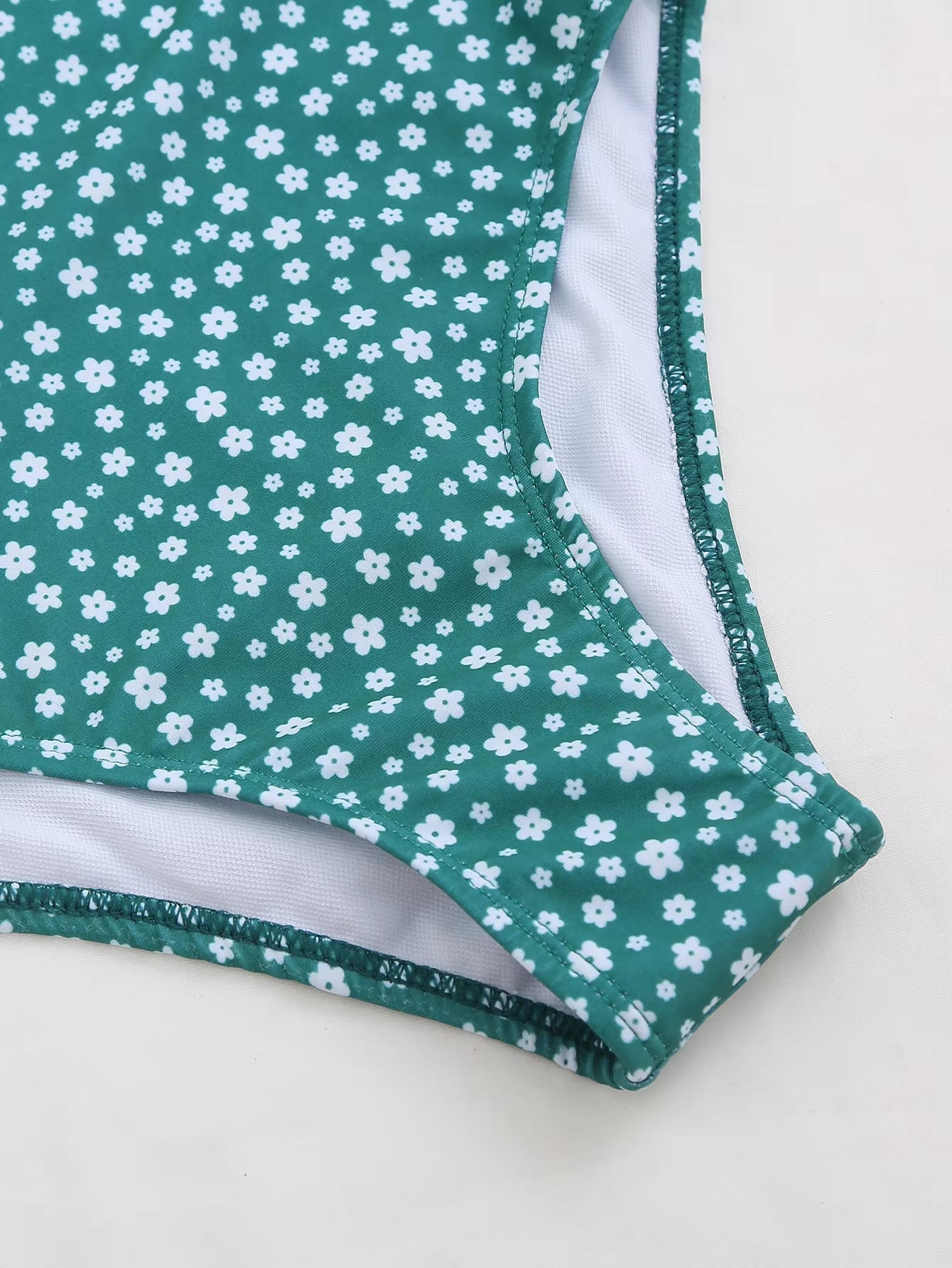 Sexy Green Dot Print Bikini 2021 Women Bathing Suit Bathers High Waist Swimsuit Brazilian Push up Lace up Bandage Swimwearr