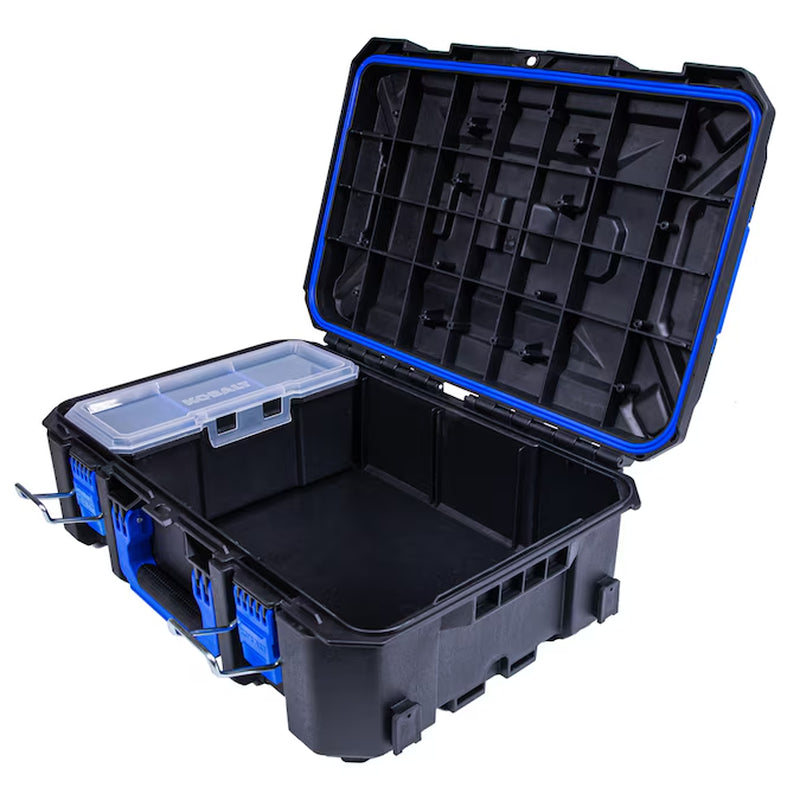 CASESTACK 21.25-In W X 7-In H X 14-In D Black Plastic Tool Box