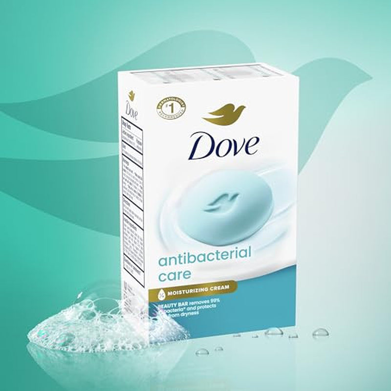 Dove Antibacterial Care Beauty Bar 3.75Oz Moisturizing Skin Cleanser Soap