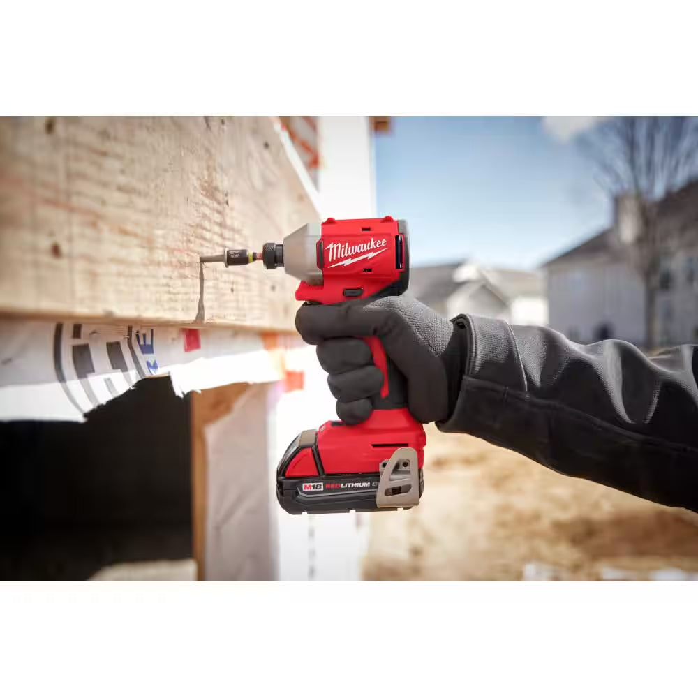 M18 18-Volt Lith-Ion Brushless Cordless Compact Hammer Drill/Impact Combo Kit W/(2) Batteries & M18 5.0 Ah Battery