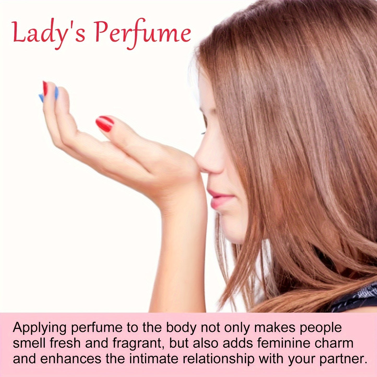 2 Pack Lady's Perfume, Natural Fresh Long-Lasting Floral Notes With Rose Oil, 0.36oz