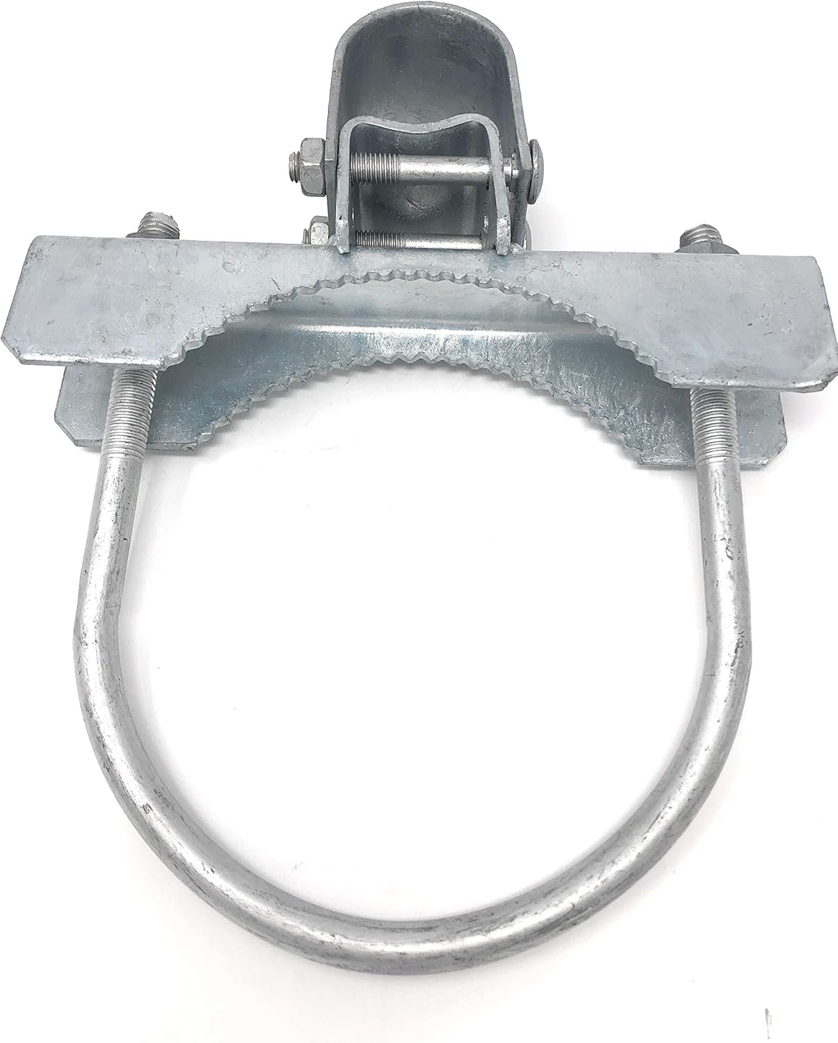 Pressed Steel Industrial Griptite Bulldog Hinge for Chain Link Gate - (2 Sets Pack) (6-5/8")