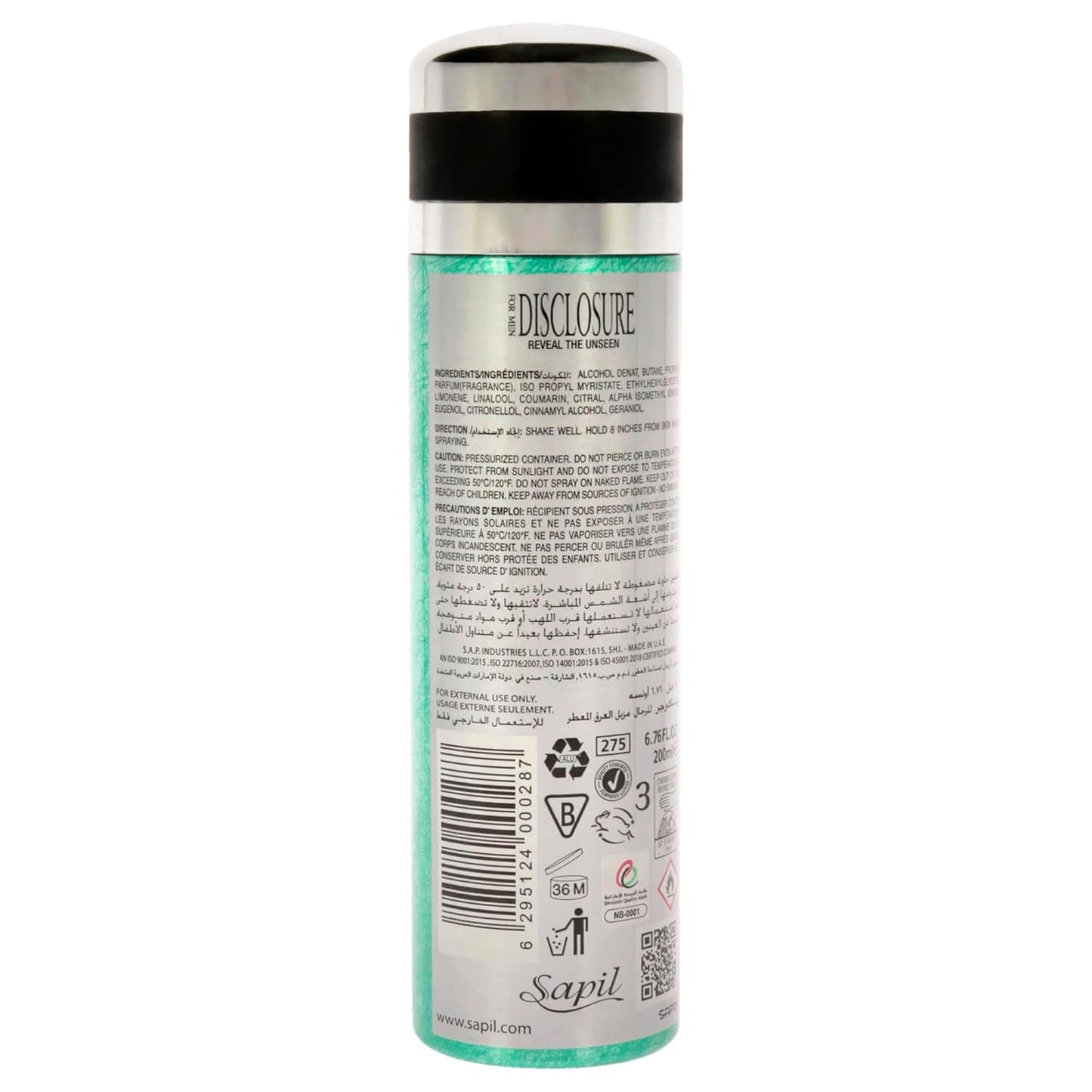 Disclosure by for Men - 6.76 Oz Deodorant Spray