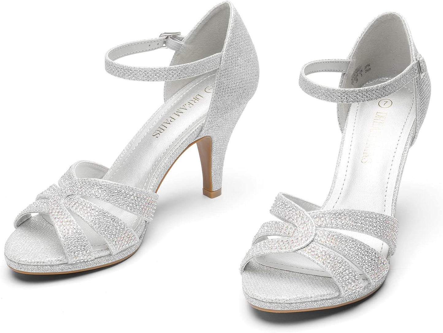 Stilettos Kitten Heels for Women Open Toe Fashion Sandals Pump