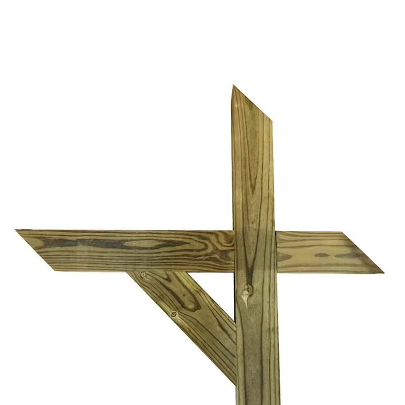 4 X 4 Brown Wood Slope Mount Mailbox Post