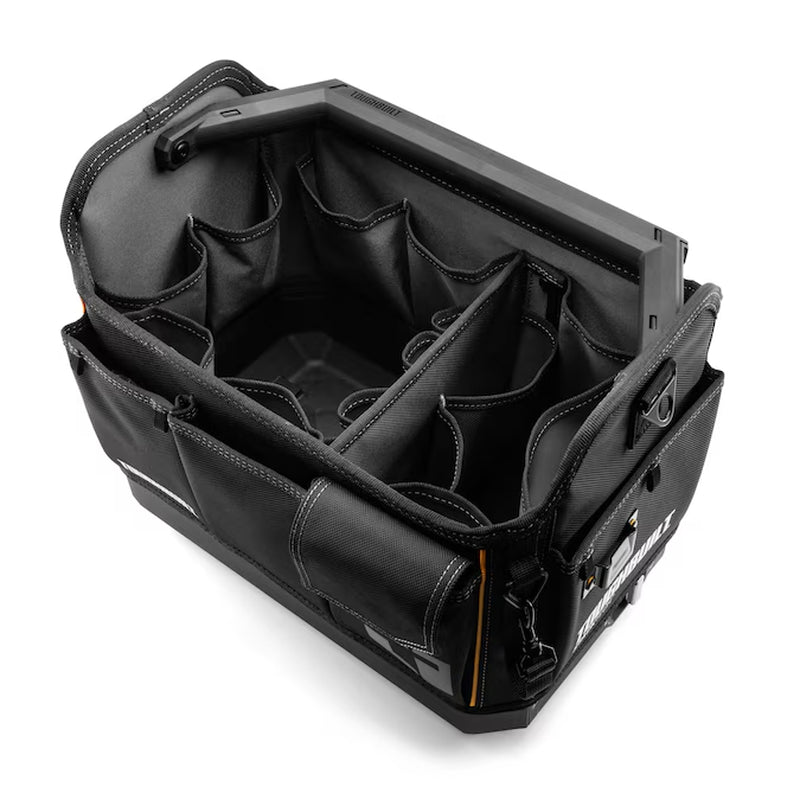 STACKTECH Black Polyester 18-In W X 12-In D X 14.8-In L Tool Tote