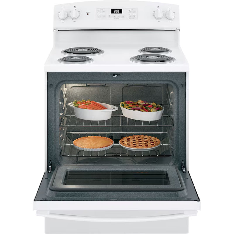 30-In 4 Burners 5.0-Cu Ft Freestanding Electric Ran ( White )