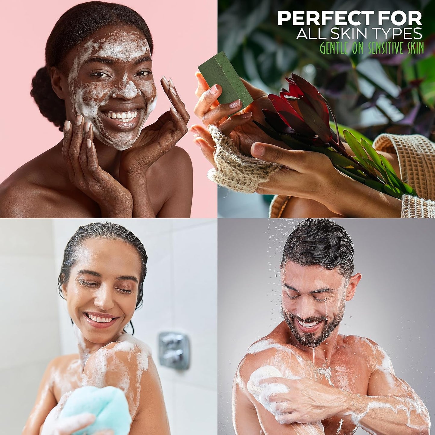 Dead Sea Mud and Neem Soap - with Organic Shea Butter & Olive Oil. a Wonderful Neem Face Wash for All Skin Types. Handmade Soap - Made in USA. 4.5 Oz Bar