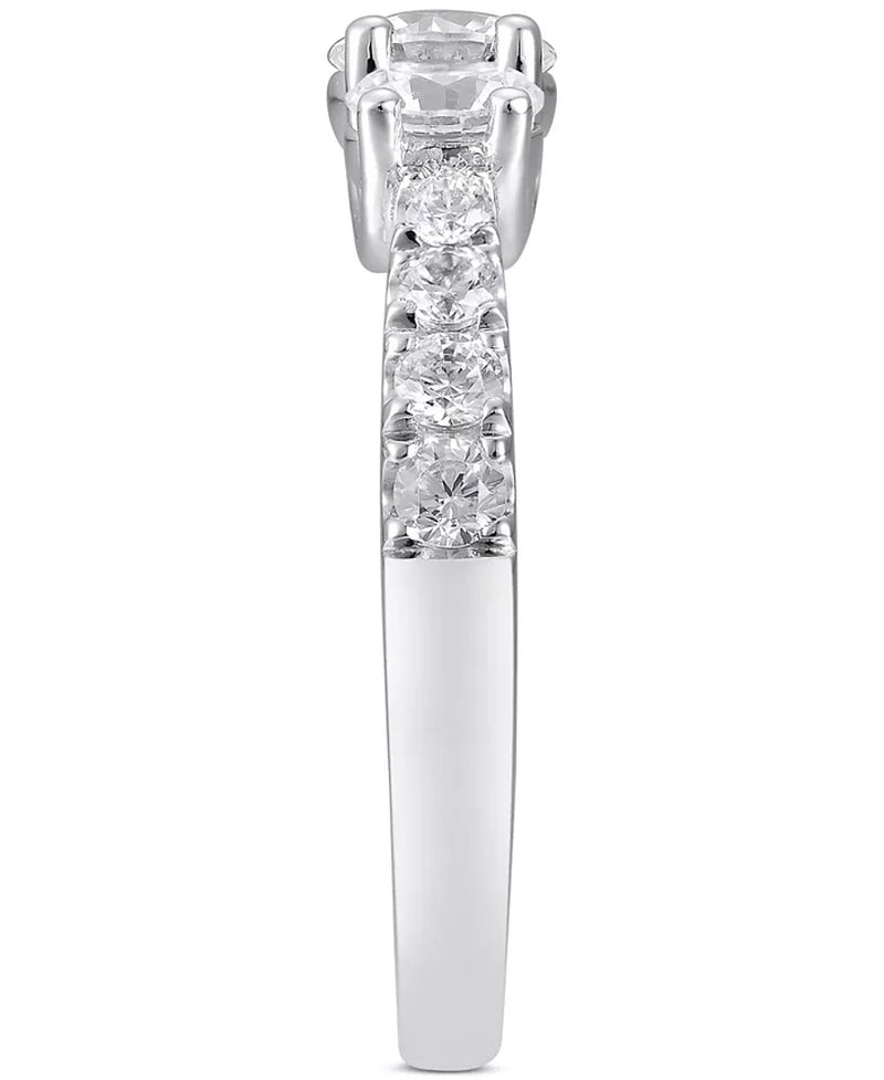 Diamond Three Stone Engagement Ring (2 Ct. T.W.) in 14K White Gold