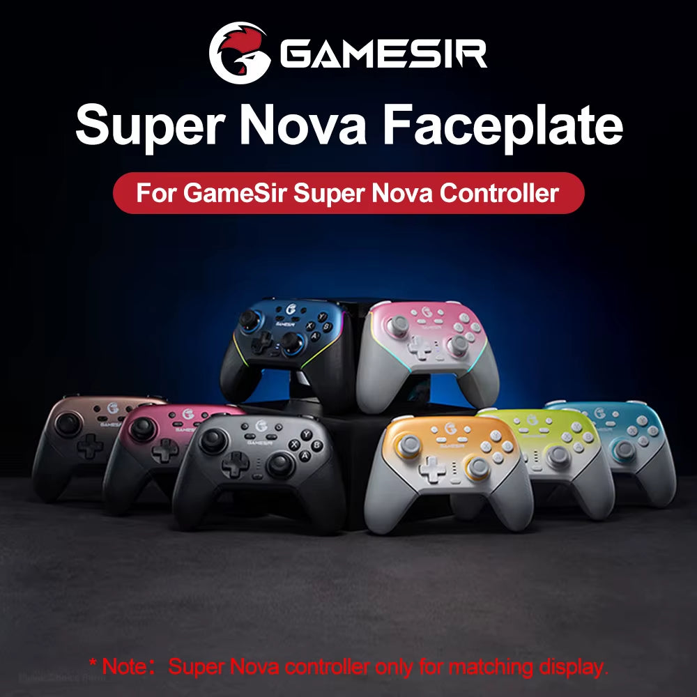 Super Nova Magnetic Faceplate Personalize Gamepads Multicolor Shell Cover Wireless Controle Front Case Top Cover