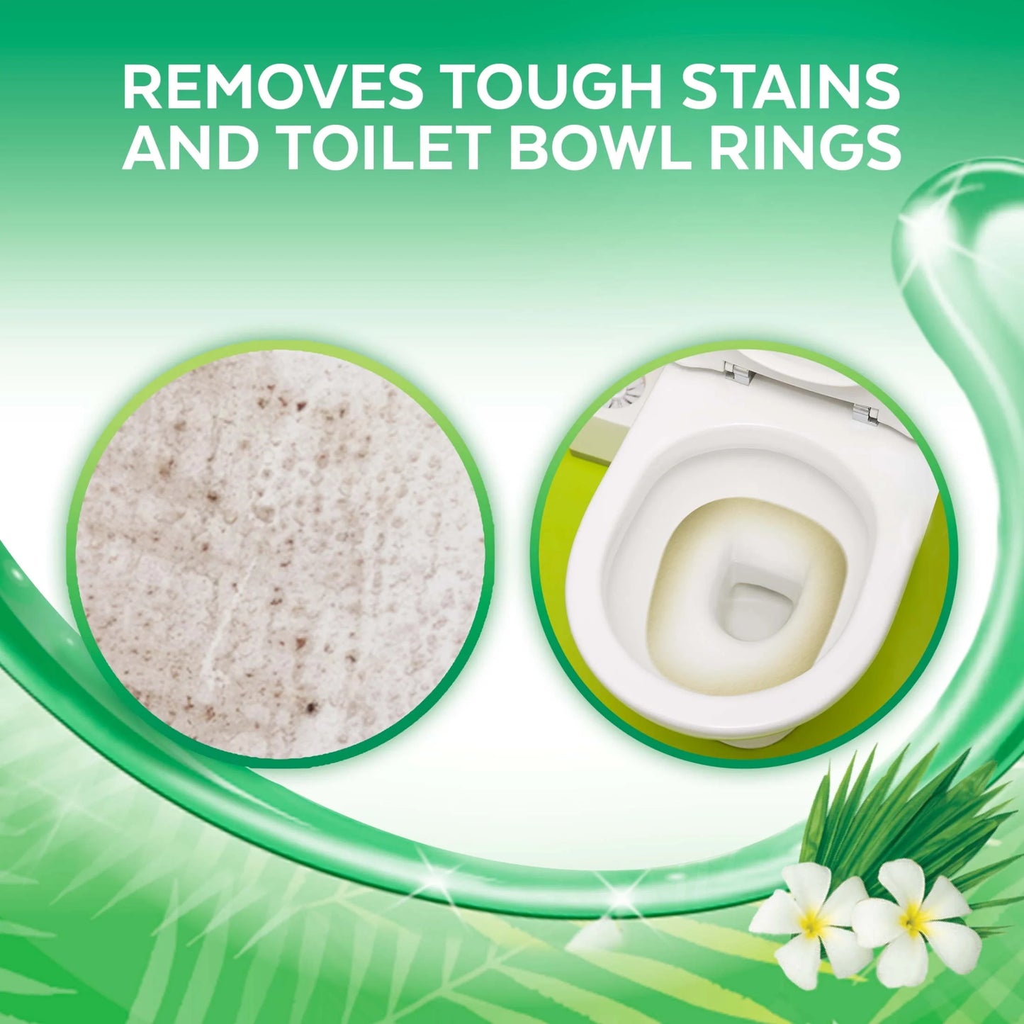 ® Toilet Bowl Cleaner Gel, for Cleaning and Disinfecting, Stain Removal, Forest Rain Scent, 24Oz (Pack of 2)