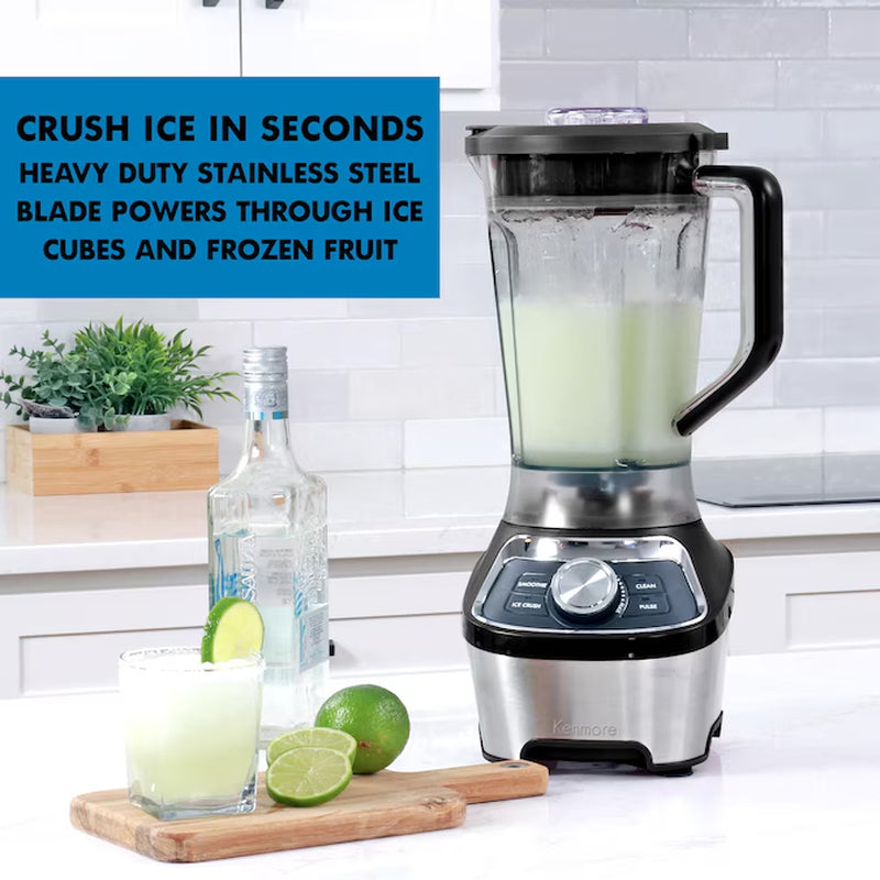 Variable Speed Tritan Pitcher 64-Oz 3 -Speed Countertop Blender ( Stainless Steel and Black )