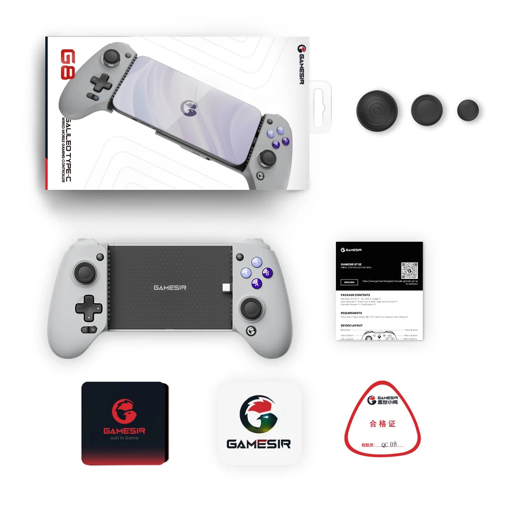 Gamesir G8 Galileo Cellphone Gamepad Game Controller, Effect Joystick for Iphone 15 Android Mobile Phone Cloud Gaming