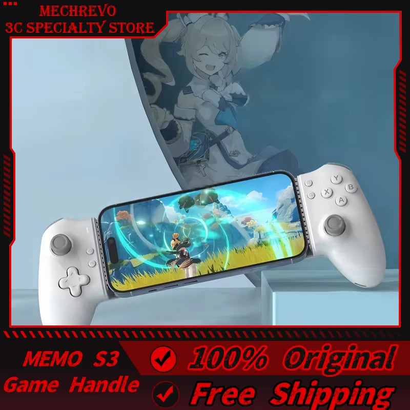 S3 Gamepad Type-C Mobile Phone Controller Hall Effect Stretching Handle Stick Joystick Android Ps Cloud Game Customized