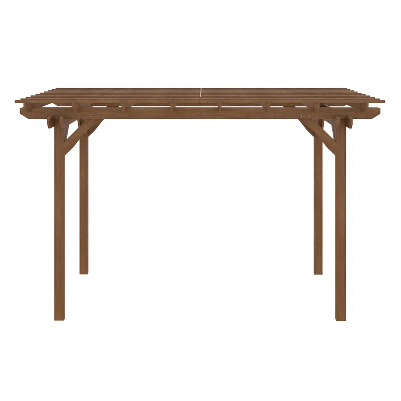 12 Ft. W X 10 Ft. D Solid Wood Pergola
