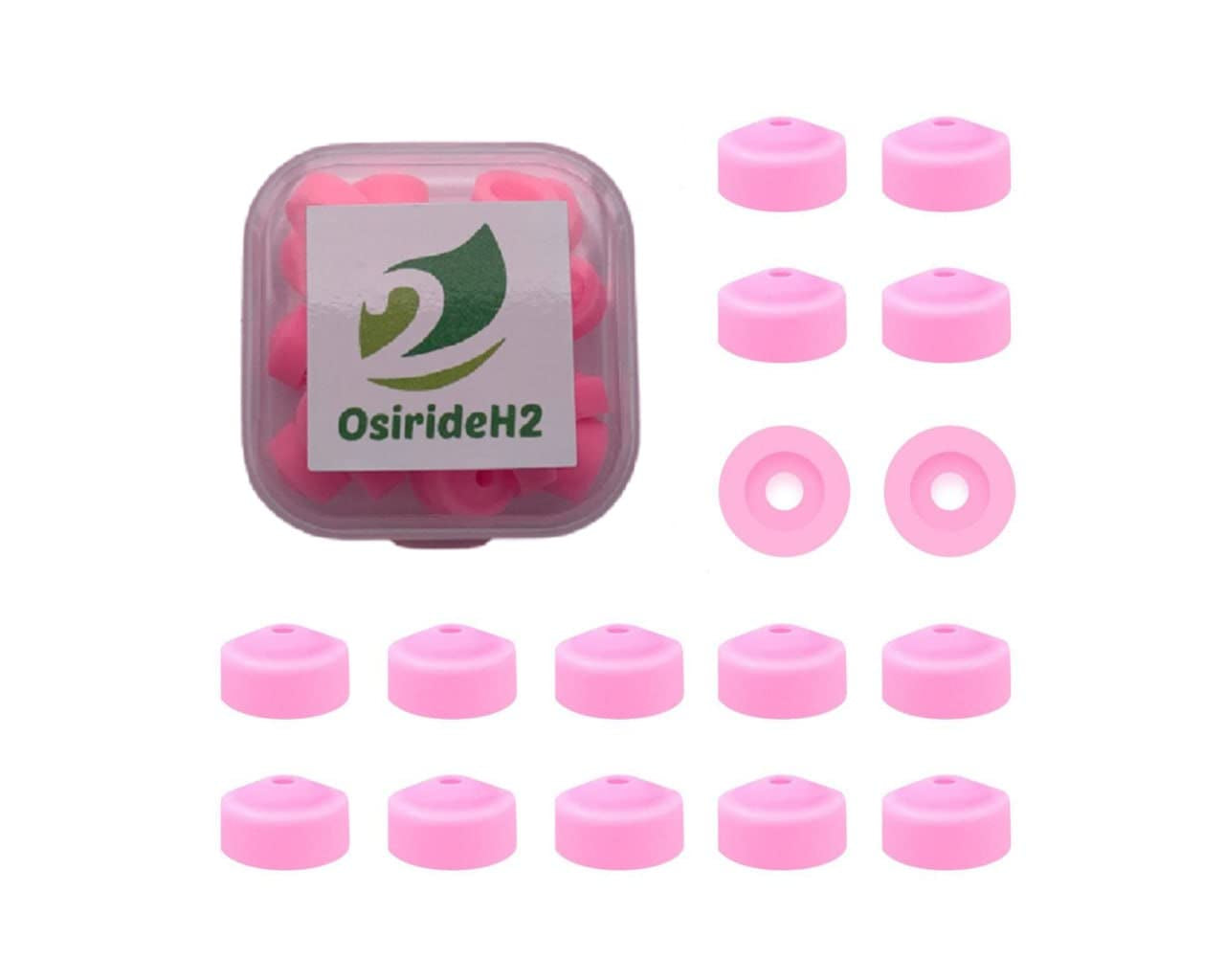 -25Pcs Professional Nail Drill Bits Pink Nail Tech Supplies Electric Nail Filer Plastic Cap-Nail Art Tools Drill Dust Collector Dust Stopper Nail Drill Bit -Pink Drill Nail Dust Collectos