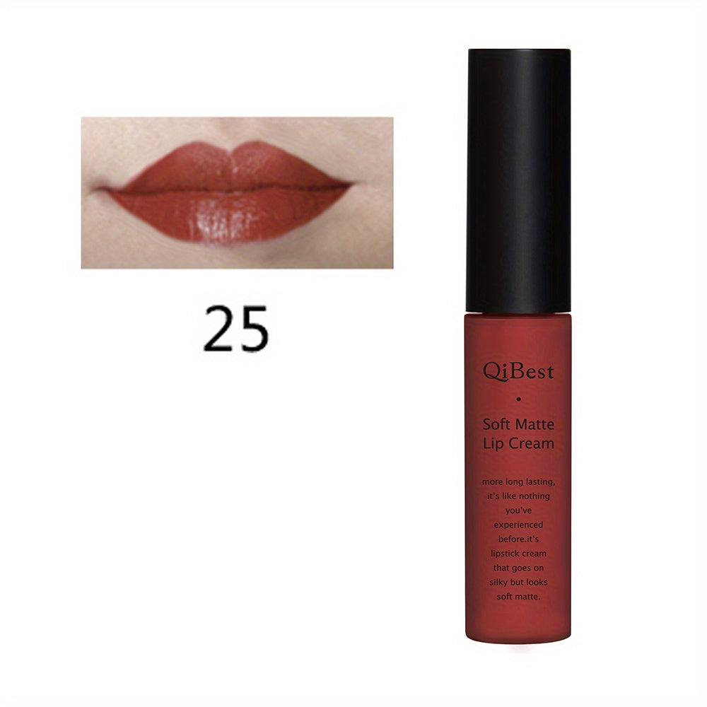 Matte Velvet Lip Glaze, Waterproof Long Lasting Not Easy To Decolor Lip Gloss, Silky Smooth Plumping Lipstick ( 20 Colors ) Valentine's Day Gifts
