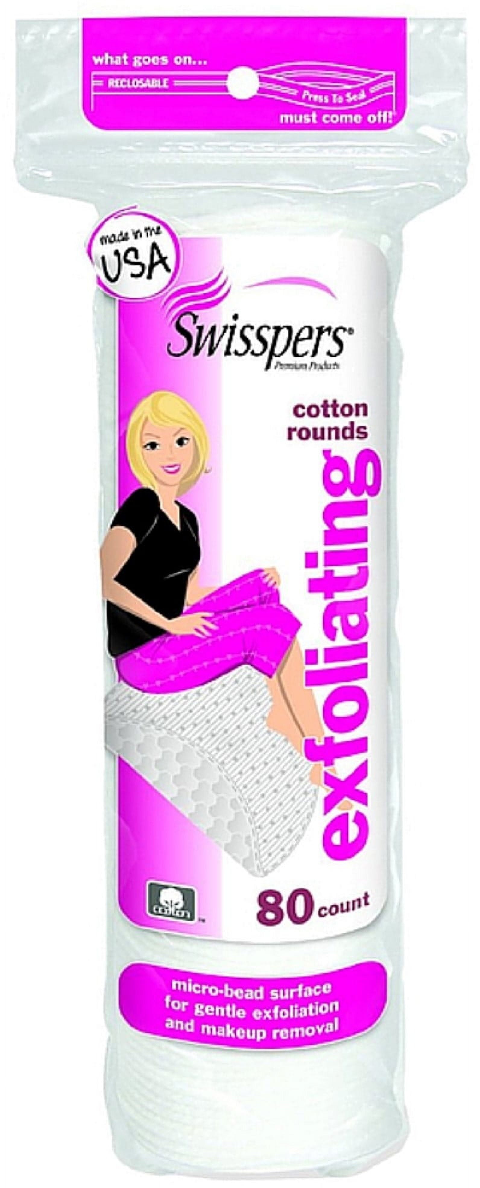 Premium Exfoliating Cotton Rounds 80 Ea (Pack of 6)