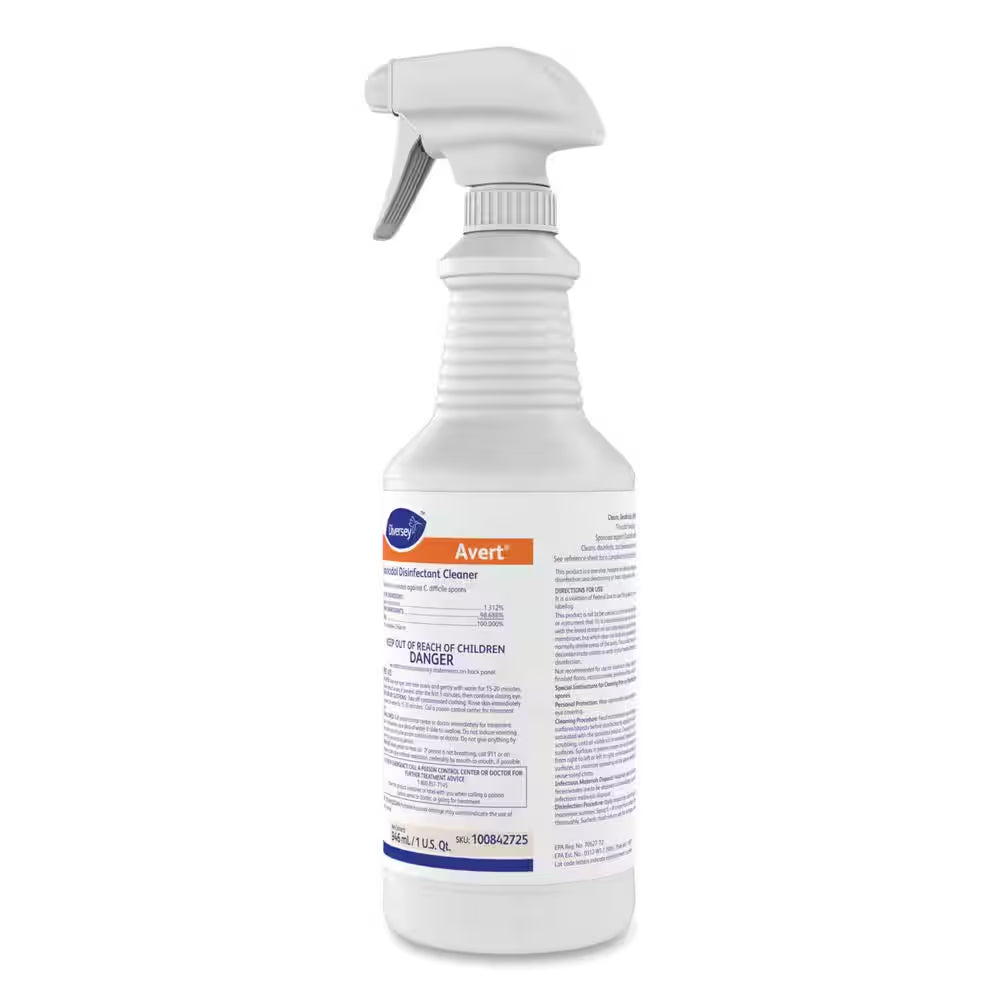 32 Oz. Avert Sporicidal Disinfecting All-Purpose Cleaner, Spray Bottle, 12/Carton