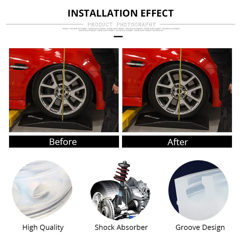2Pc Car Shock Absorber Auto Spring Bumper Coil Urethane Car Buffers Rubber Buffer for Cars Spring Buffering Cushion Auto Product