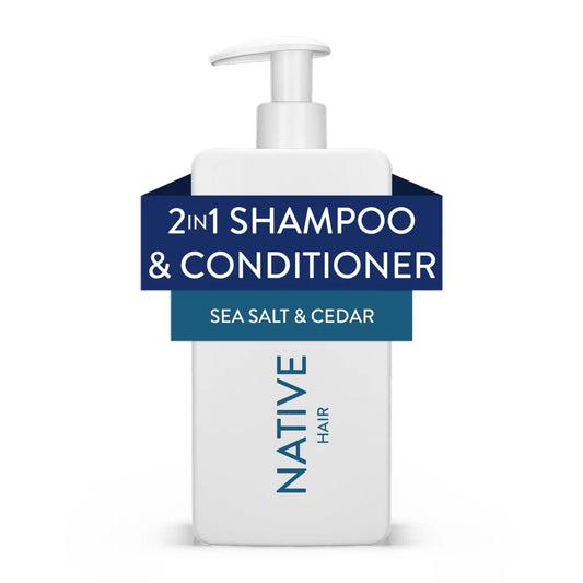 Full & Thick 2In1 Shampoo and Conditioner, Sea Salt & Cedar, Sulfate Free, for Men and Women, 16.5 Oz