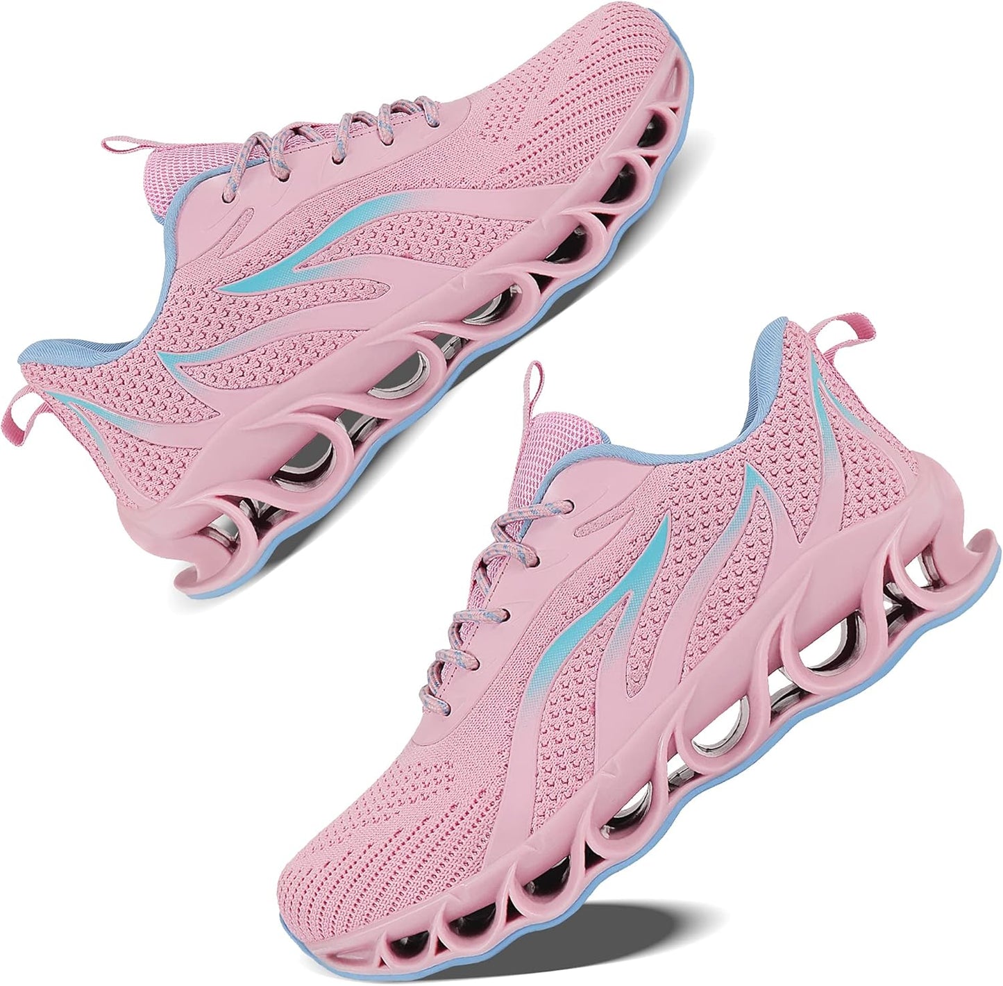 Women'S Running Sports Walking Shoes Mesh Lightweight Breathable Athletic Jogging Sneakers,Pink,Us 5.5