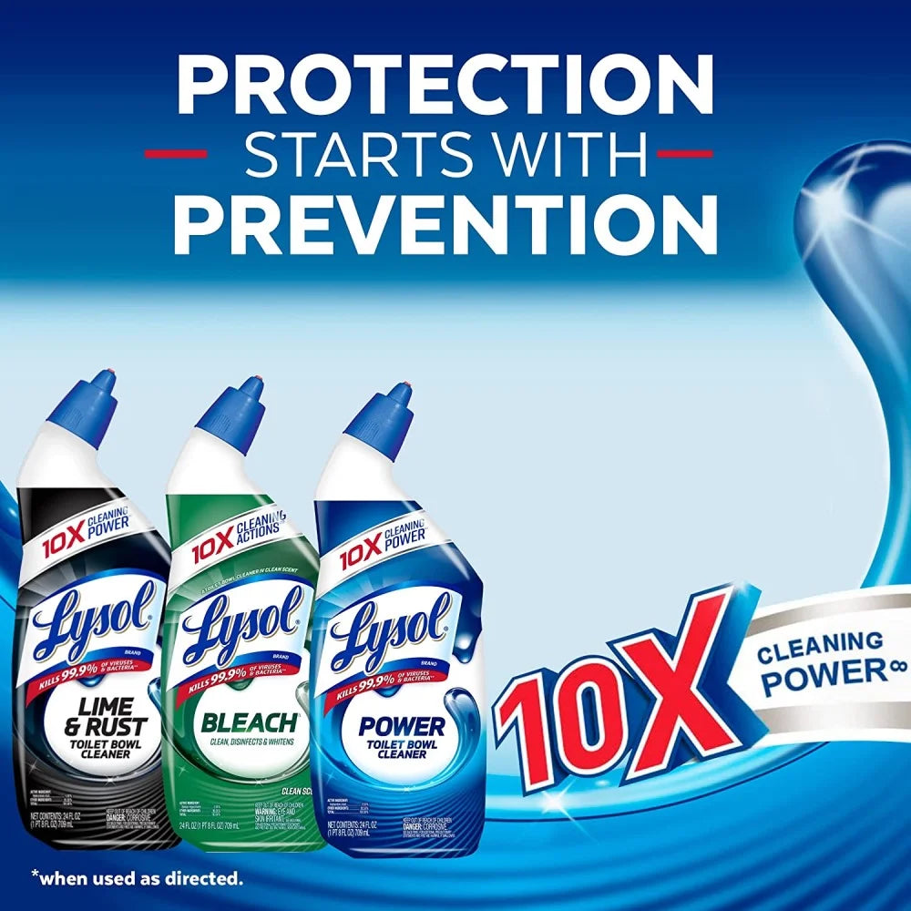 Power Toilet Bowl Cleaner Gel Disinfect 24 Oz, 2 Pack