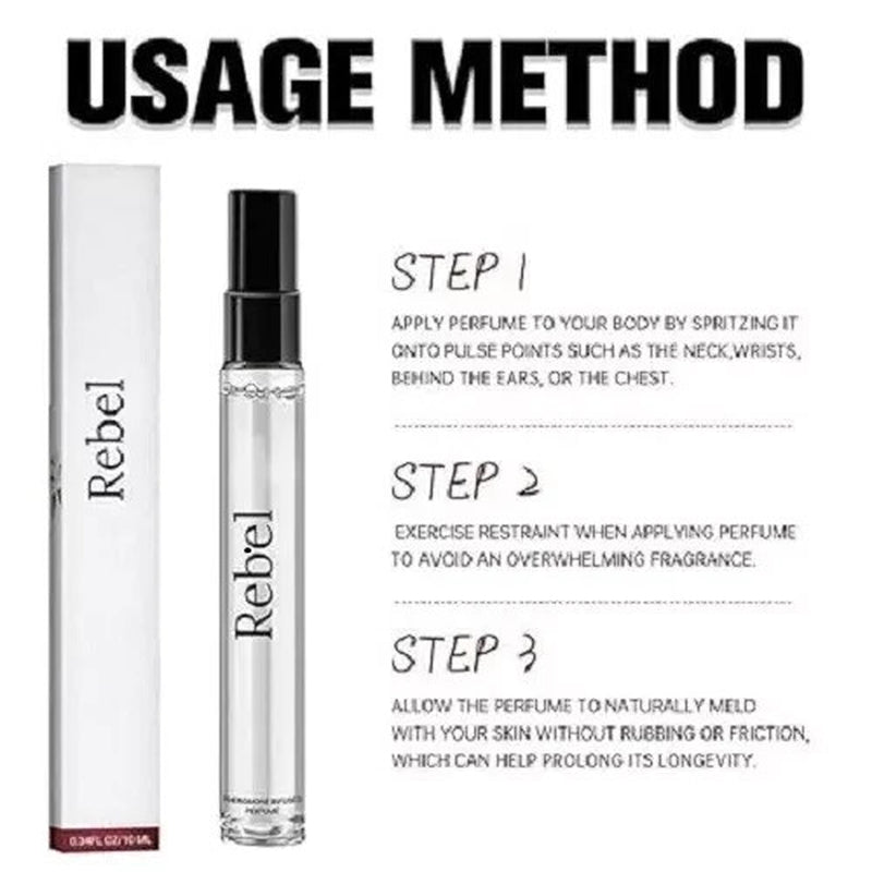 2PCS Rebel Pheromone Cologne for Men, 2024 New Rebel by Alloura for Men, Alloura