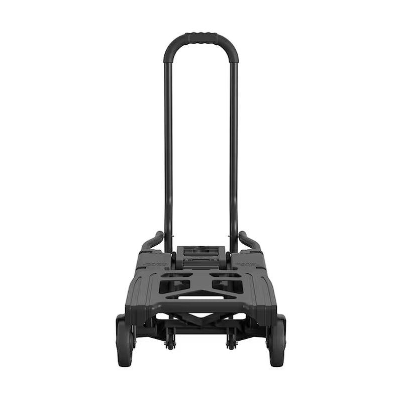 300-Lbs. Capacity 4 -Wheel Black Steel Convertible Hand Truck