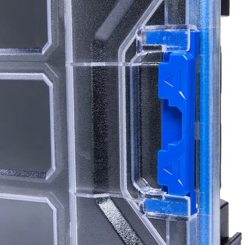 CASESTACK 14-In W X 21-In H X 5.1-In D Black Plastic Tool Box