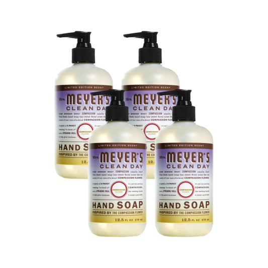 Mrs. Meyer’S Clean Day Liquid Hand Soap, Compassion Flower, 12.5 OZ (Pack of 4)