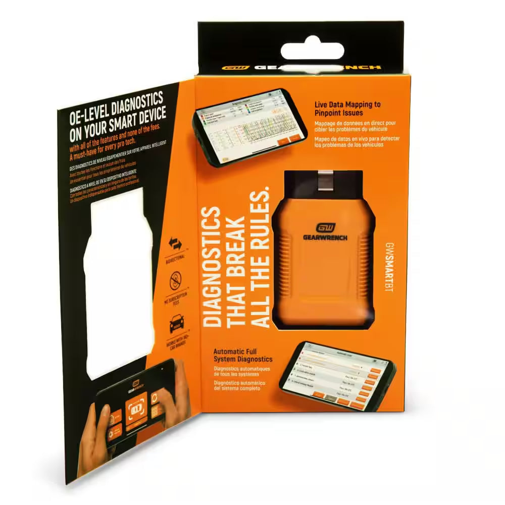 OBD2 Professional Bi-Directional Bluetooth Diagnostic Tester with GWSMART App and Free Lifetime Software Updates