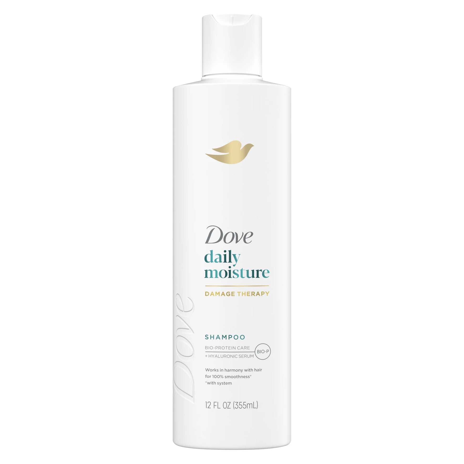 Damage Therapy Shampoo Daily Moisture with Bio-Protein Care Technology & Hyaluronic Serum, 12 Oz