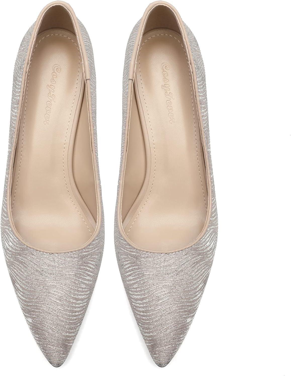 2.6 Inch Stiletto Pointed Toe Pumps Party Wedding Dressy Mid Heels Shoes