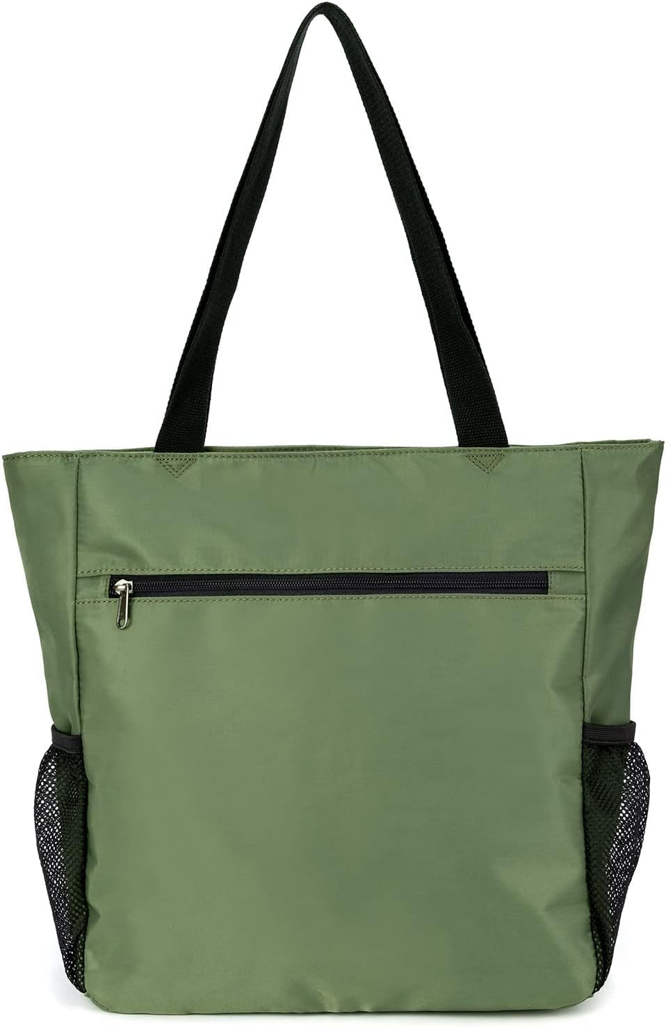 Large Capacity Foldable Tote Bag with Zipper Water-Resistant Sandproofwomen Beach Bag Handbag Gymbag Travel Shoppingbag