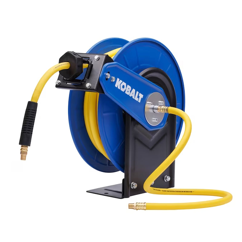 Retractable Hose Reel with 3/8-In X 50-Ft Hybrid Hose
