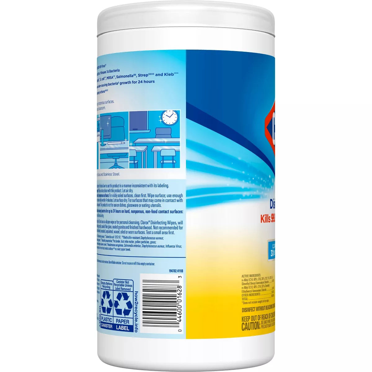 Clorox Crisp Lemon Disinfecting Wipes Bleach Free Cleaning Wipes
