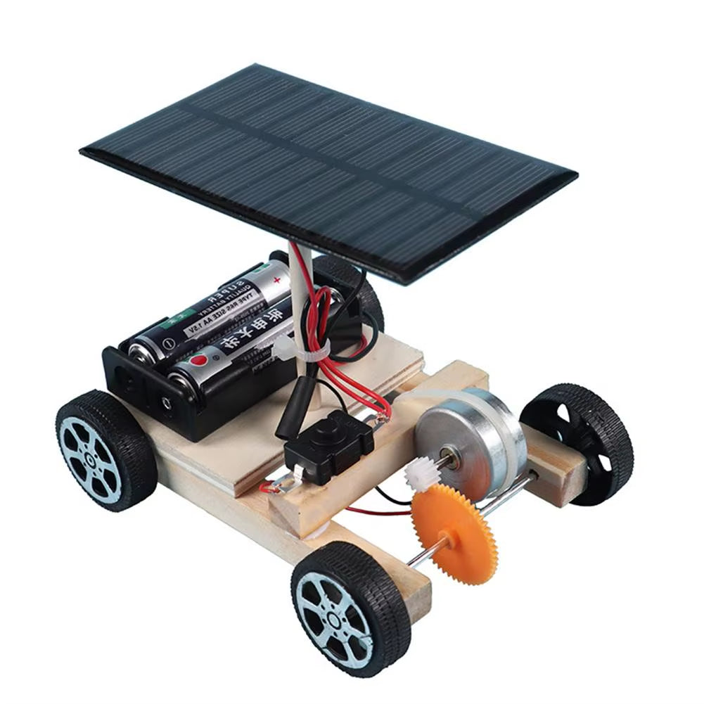 DIY Manual Assemble Solar Electric Vehicle Scientific Experiment Puzzle STEM Science and Education Model Creative Inventions