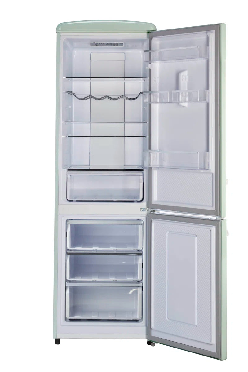 Classic Retro 23.6" Frost-Free 11.7 Cu. Ft. Energy Star Certified Bottom Freezer Refrigerator