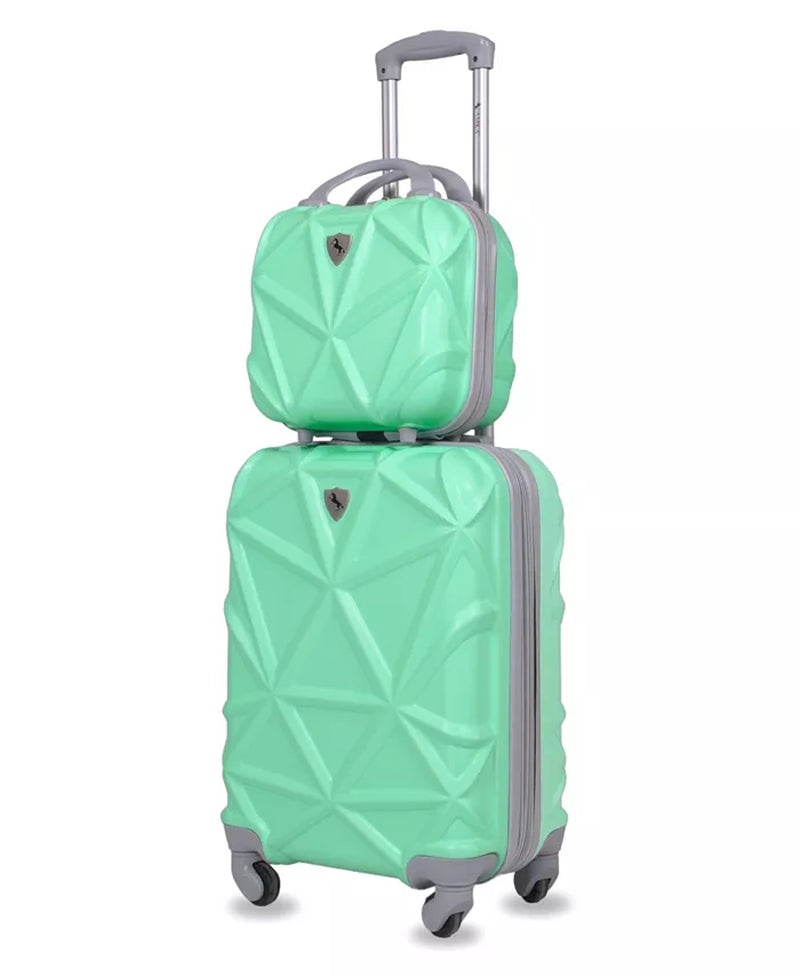 Gem 2-Pc. Carry-On Hardside Cosmetic Luggage Set