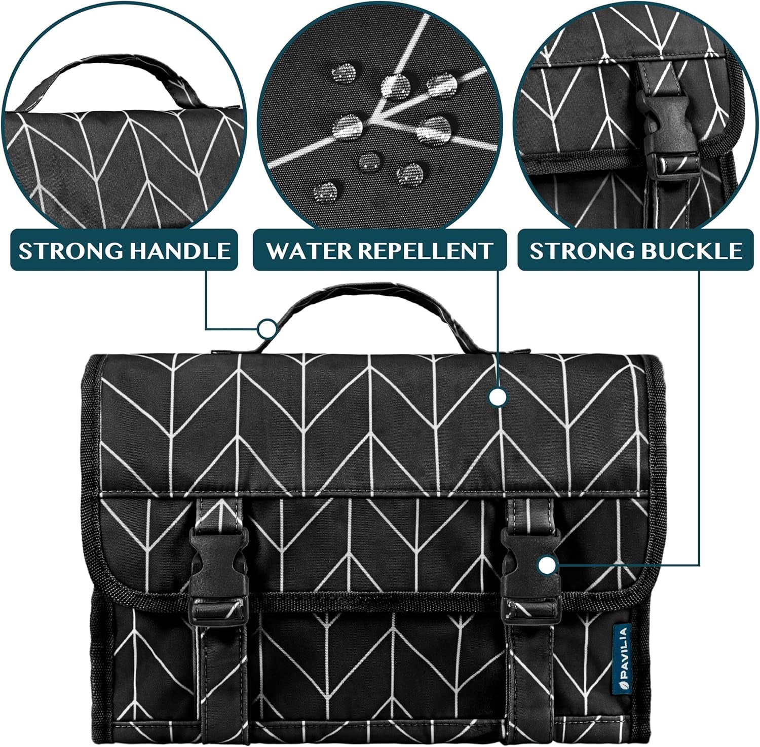 Travel Hanging Toiletry Bag for Women Men, Large Capacity Makeup Bag Kit, Waterproof Cosmetic Storage Organizer Case for Bathroom Shower