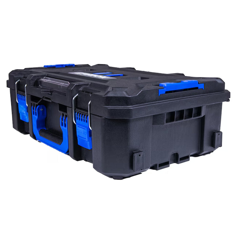 CASESTACK 21.25-In W X 7-In H X 14-In D Black Plastic Tool Box